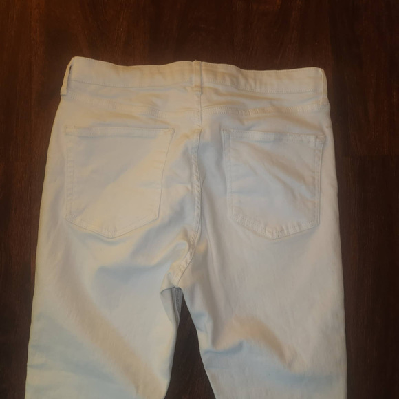 Topshop Moto Jamie Rock & Roll Skinny Jeans High Rise White, Size W32, L30 - Picture 10 of 11